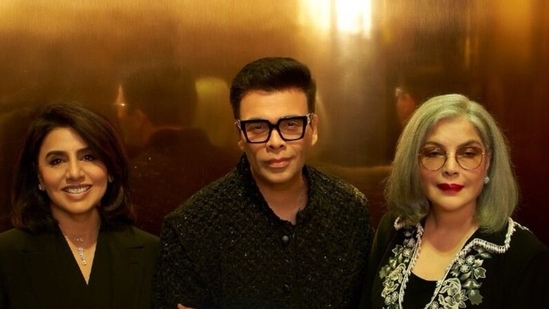 Neetu Kapoor, Karan Johar, and Zeenat Aman on Koffee with Karan Season 8 Neetu Kapoor, Karan Johar, and Zeenat Aman on Koffee with Karan Season 8