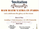 A group in Paris is organising a Rath Yatra on 21 January A group in Paris is organising a Rath Yatra on 21 January