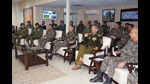 Northern Command chief Lt Gen Upendra Dwivedi on Friday visited Rajouri sector to review operational preparedness. (HT Photo) Northern Command chief Lt Gen Upendra Dwivedi on Friday visited Rajouri sector to review operational preparedness. (HT Photo)