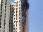 The incident took place at the Casa Aurelia building in Phase 2 of Lodha Palava township in Dombivli East around 1:23pm. (HT Photo) The incident took place at the Casa Aurelia building in Phase 2 of Lodha Palava township in Dombivli East around 1:23pm. (HT Photo)
