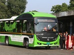 For buses, under Centre’s FAME-II scheme, the Chandigarh administration provides a subsidy of <span class='webrupee'>₹</span>20,000 per kWh for electric buses, capped at 40% of the vehicle cost or <span class='webrupee'>₹</span>55 lakh, whichever is lower. (HT File Photo) For buses, under Centre’s FAME-II scheme, the Chandigarh administration provides a subsidy of <span class='webrupee'>₹</span>20,000 per kWh for electric buses, capped at 40% of the vehicle cost or <span class='webrupee'>₹</span>55 lakh, whichever is lower. (HT File Photo)