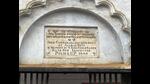 Plaque at Amaniganj Gurudwara that states it was built by Jagmag Devi in memory of a police inspector. (Manish Chandra Pandey/ht) Plaque at Amaniganj Gurudwara that states it was built by Jagmag Devi in memory of a police inspector. (Manish Chandra Pandey/ht)