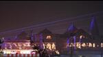 A view of the Ram temple in Ayodhya on Sunday evening. (Deepak Gupta/HT ) A view of the Ram temple in Ayodhya on Sunday evening. (Deepak Gupta/HT )