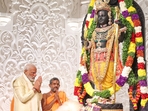 PM Modi participated in pran pratishtha ceremony.(X) PM Modi participated in pran pratishtha ceremony.(X)