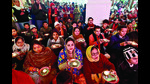 Devotees taking part in aarti at Sector 20 in Chandigarh on Monday. (Ravi Kumar/HT) Devotees taking part in aarti at Sector 20 in Chandigarh on Monday. (Ravi Kumar/HT)