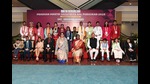 President Droupadi Murmu with awardees at Bal Puraskar event in New Delhi on Monday. (HT Photo) President Droupadi Murmu with awardees at Bal Puraskar event in New Delhi on Monday. (HT Photo)