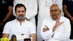 Rahul Gandhi and Nitish Kumar in Delhi last year. (ANI) Rahul Gandhi and Nitish Kumar in Delhi last year. (ANI)