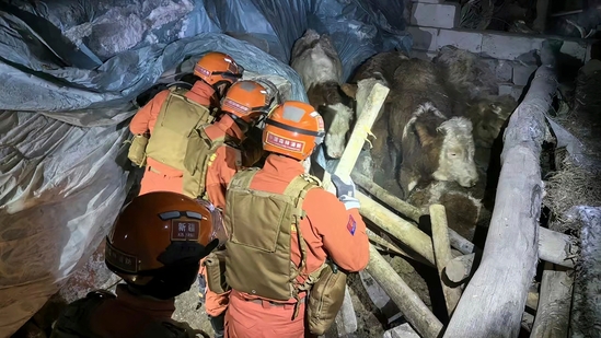 A 7.1 magnitude earthquake struck a sparsely populated part of China’s western Xinjiang region early Tuesday, injuring six people and damaging more than 120 homes in freezing cold weather, authorities said.  (AP)