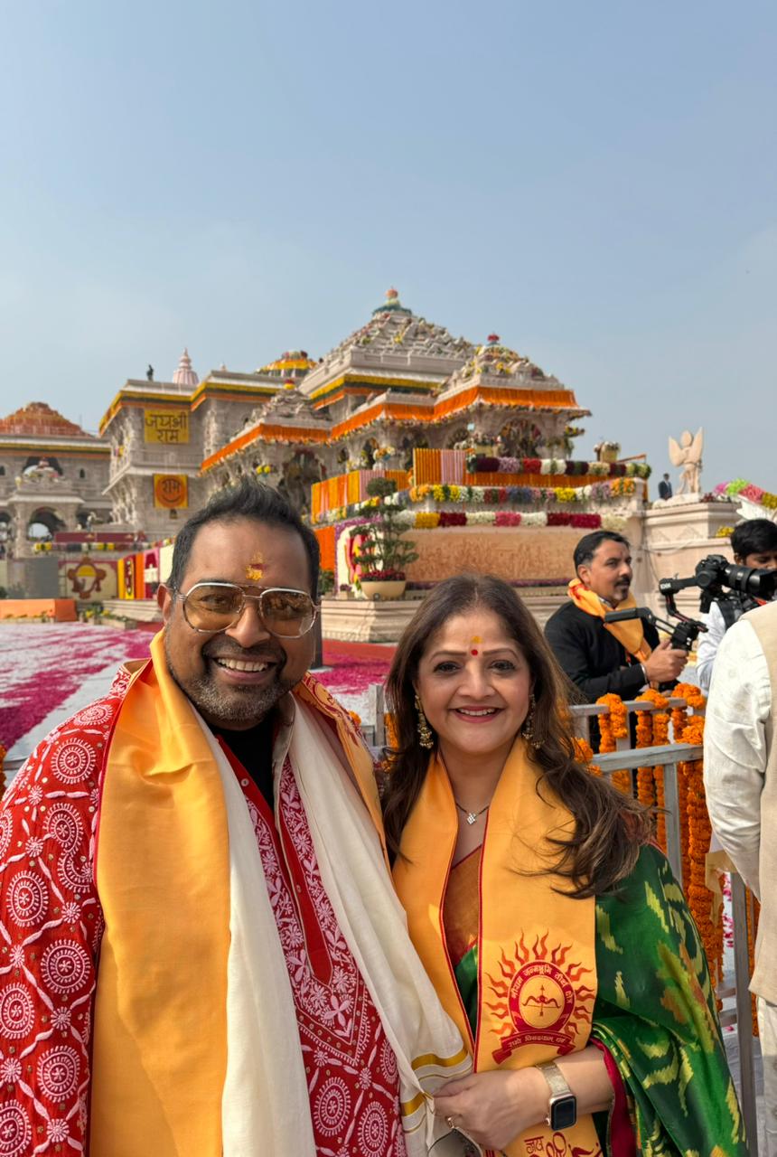 Shankar and his wife Sangeeta Shankar and his wife Sangeeta