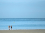Two men talk together on the shore after swimming in the sea at La Concha beach in San Sebastian on January 26, 2024 as temperatures around 30�C were recorded in Spain. Spain is affected by a heat wave worthy of the start of summer in the middle of January, according to the meteorological agency (Aemet), which is worried about this Two men talk together on the shore after swimming in the sea at La Concha beach in San Sebastian on January 26, 2024 as temperatures around 30�C were recorded in Spain. Spain is affected by a heat wave worthy of the start of summer in the middle of January, according to the meteorological agency (Aemet), which is worried about this