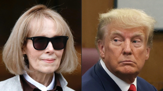 Columnist E Jean Carroll (L). Ex-US President Donald Trump.(AFP) Columnist E Jean Carroll (L). Ex-US President Donald Trump.(AFP)