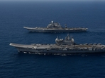 INS Vikrant and INS Vikramaditya(File photo) INS Vikrant and INS Vikramaditya(File photo)