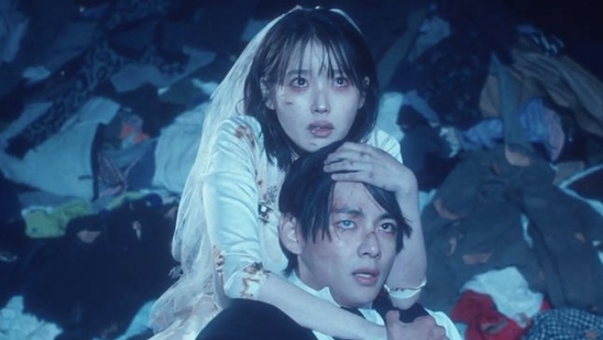 BTS's V and IU collaborate on a dystopian sci-fi music video Love wins all(MV STILL)