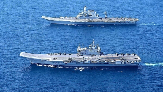 INS Vikrant and INS Vikramaditya. INS Vikrant and INS Vikramaditya.