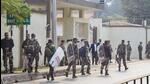 ecurity personnel deployed outside the residence of Jharkhand chief minister Hemant Soren in Ranchi on Wednesday. (PTI) ecurity personnel deployed outside the residence of Jharkhand chief minister Hemant Soren in Ranchi on Wednesday. (PTI)
