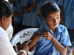 Global public health experts say the best treatment for measles is prevention, and that is a two-shot vaccination.(Biju Boro/AFP) Global public health experts say the best treatment for measles is prevention, and that is a two-shot vaccination.(Biju Boro/AFP)