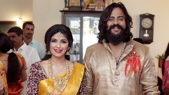 Arun Gowda and B V Aishwarya got engaged on the auspicious day of the Ram Mandir consecration Arun Gowda and B V Aishwarya got engaged on the auspicious day of the Ram Mandir consecration