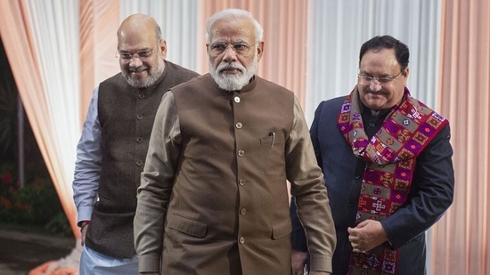 PM Narendra Modi, HM Amit Shah and BJP President JP Nadda PM Narendra Modi, HM Amit Shah and BJP President JP Nadda