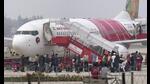 Tourists aboard an Air India Express flight arrive at the Ayodhya airport ahead of the consecration ceremony of Shri Ram Janmabhoomi Temple, in Ayodhya, January 17. (PTI file photo) Tourists aboard an Air India Express flight arrive at the Ayodhya airport ahead of the consecration ceremony of Shri Ram Janmabhoomi Temple, in Ayodhya, January 17. (PTI file photo)