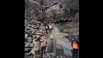 Two labourers were killed in a landslide near a stone crusher at Ashwani Khud on the Mehli-Junga road, 20km from Shimla, on Tuesday morning. (Deepak Sansta/HT) Two labourers were killed in a landslide near a stone crusher at Ashwani Khud on the Mehli-Junga road, 20km from Shimla, on Tuesday morning. (Deepak Sansta/HT)
