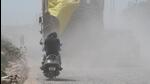 Currently, the authority has engaged another agency for the mechanical sweeping of city roads. And the responsibility of cleaning the service roads running parallel to the city roads lies with the sanitation workers who clean the service roads. (HT Archive) Currently, the authority has engaged another agency for the mechanical sweeping of city roads. And the responsibility of cleaning the service roads running parallel to the city roads lies with the sanitation workers who clean the service roads. (HT Archive)