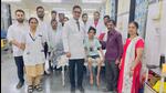 The orthopaedic team with Akshay and his family. The orthopaedic team with Akshay and his family.