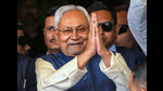 Bihar CM Nitish Kumar at Bihar Legislative Assembly for the floor test of his government on Monday. (PTI) Bihar CM Nitish Kumar at Bihar Legislative Assembly for the floor test of his government on Monday. (PTI)