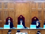 Five-judge bench of Supreme Court delivers landmark judgment on electoral bonds scheme case Five-judge bench of Supreme Court delivers landmark judgment on electoral bonds scheme case