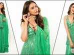 Rakul Preet Singh is a total stunner, who always manages to hit the fashion mark like a pro. Whether it's a chic pantsuit or a sartorial saree, the actress can pull off any look to perfection. Especially when it comes to ethnic fashion, Rakul's stylish suits or sharara sets often set trends. She is quite active on social media and her glamorous Insta-diaries, filled with fashion-forward looks, serve as a treasure trove of style inspiration for all her followers. Her latest stunning look in an all-green ethnic ensemble oozing glamour vibes is no exception and is sure to inspire your wardrobe. Scroll down to take some fashion notes.(Instagram/@rakulpreet) Rakul Preet Singh is a total stunner, who always manages to hit the fashion mark like a pro. Whether it's a chic pantsuit or a sartorial saree, the actress can pull off any look to perfection. Especially when it comes to ethnic fashion, Rakul's stylish suits or sharara sets often set trends. She is quite active on social media and her glamorous Insta-diaries, filled with fashion-forward looks, serve as a treasure trove of style inspiration for all her followers. Her latest stunning look in an all-green ethnic ensemble oozing glamour vibes is no exception and is sure to inspire your wardrobe. Scroll down to take some fashion notes.(Instagram/@rakulpreet)