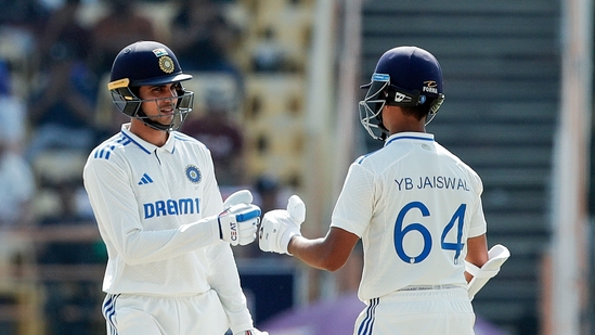 Yashasvi Jaiswal (104) and Shubman Gill (65) motored to a 155-run partnership against England(BCCI-X)