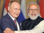 Prime Minister Narendra Modi with Russian President Vladimir Putin. (HT PHOTO) Prime Minister Narendra Modi with Russian President Vladimir Putin. (HT PHOTO)