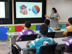Many schools utilize what is commonly called smart tools in classrooms, including smart boards and projector learning for several subjects, thereby making learning a more conducive experience. (HT File) Many schools utilize what is commonly called smart tools in classrooms, including smart boards and projector learning for several subjects, thereby making learning a more conducive experience. (HT File)