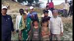 The people rescued by the PAC and the Jal Police (HT Photo) The people rescued by the PAC and the Jal Police (HT Photo)