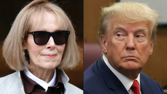 Columnist E Jean Carroll (L). Ex-US President Donald Trump.(AFP) Columnist E Jean Carroll (L). Ex-US President Donald Trump.(AFP)
