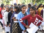 BSEB 10th Exam 2024: Students appear for optional subjects on Day 6. The matric exam is set to conclude on February 23, 2024.(Santosh Kumar ) BSEB 10th Exam 2024: Students appear for optional subjects on Day 6. The matric exam is set to conclude on February 23, 2024.(Santosh Kumar )