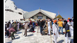 Hemkunt Sahib shrine, situated at a height of over 15,000 feet above sea level is a popular centre of Sikh pilgrimage and is visited by millions of devotees from all over the world every summer Hemkunt Sahib shrine, situated at a height of over 15,000 feet above sea level is a popular centre of Sikh pilgrimage and is visited by millions of devotees from all over the world every summer