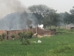 The rescue operation is underway and injured people were being sent to hospital. The death count is likely to increase, police said. (HT Photo) The rescue operation is underway and injured people were being sent to hospital. The death count is likely to increase, police said. (HT Photo)