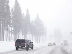 Vehicles drive as snow falls along Interstate 80 (I-80) in the Sierra Nevada mountains at the start of a powerful winter storm on February 29, 2024 near Kingvale, California. Blizzard warnings have been issued with snowfall of up to 12 feet and wind gusts of up to 100 mph expected in some higher elevation locations during the multiple day storm. (Photo by MARIO TAMA / GETTY IMAGES NORTH AMERICA via AFP) Vehicles drive as snow falls along Interstate 80 (I-80) in the Sierra Nevada mountains at the start of a powerful winter storm on February 29, 2024 near Kingvale, California. Blizzard warnings have been issued with snowfall of up to 12 feet and wind gusts of up to 100 mph expected in some higher elevation locations during the multiple day storm. (Photo by MARIO TAMA / GETTY IMAGES NORTH AMERICA via AFP)
