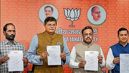 The BJP on Saturday announced the first list of 195 candidates for Lok Sabha elections (PTI Photo) The BJP on Saturday announced the first list of 195 candidates for Lok Sabha elections (PTI Photo)
