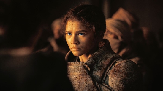 Dune 2 box office collection day 3: Zendaya in a still from the movie. Dune 2 box office collection day 3: Zendaya in a still from the movie.