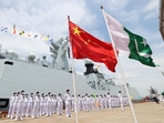 Two front facing India : File photo of Sino-Pak Sea Guardian exercise in November 2023.
Two front facing India : File photo of Sino-Pak Sea Guardian exercise in November 2023.