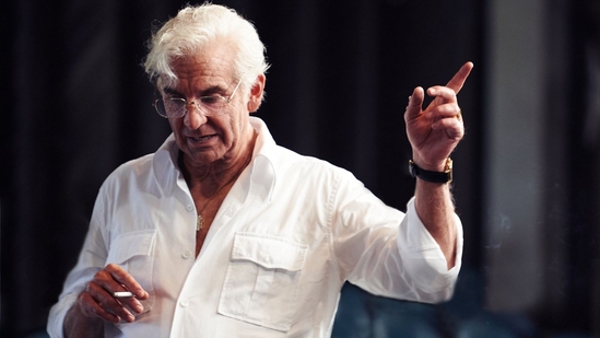 Bradley Cooper is seen as composer Leonard Bernstein in Maestro. Bradley Cooper is seen as composer Leonard Bernstein in Maestro.