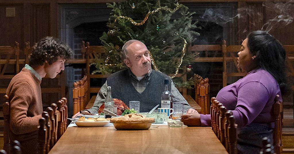 A still from Alexander Payne's dramedy The Holdovers. A still from Alexander Payne's dramedy The Holdovers.