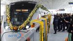 Passenger operations on the new stretch will start on March 8. (Sakib Ali/HT Photo) Passenger operations on the new stretch will start on March 8. (Sakib Ali/HT Photo)