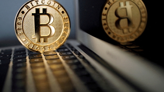 A bitcoin is seen.(Reuters)