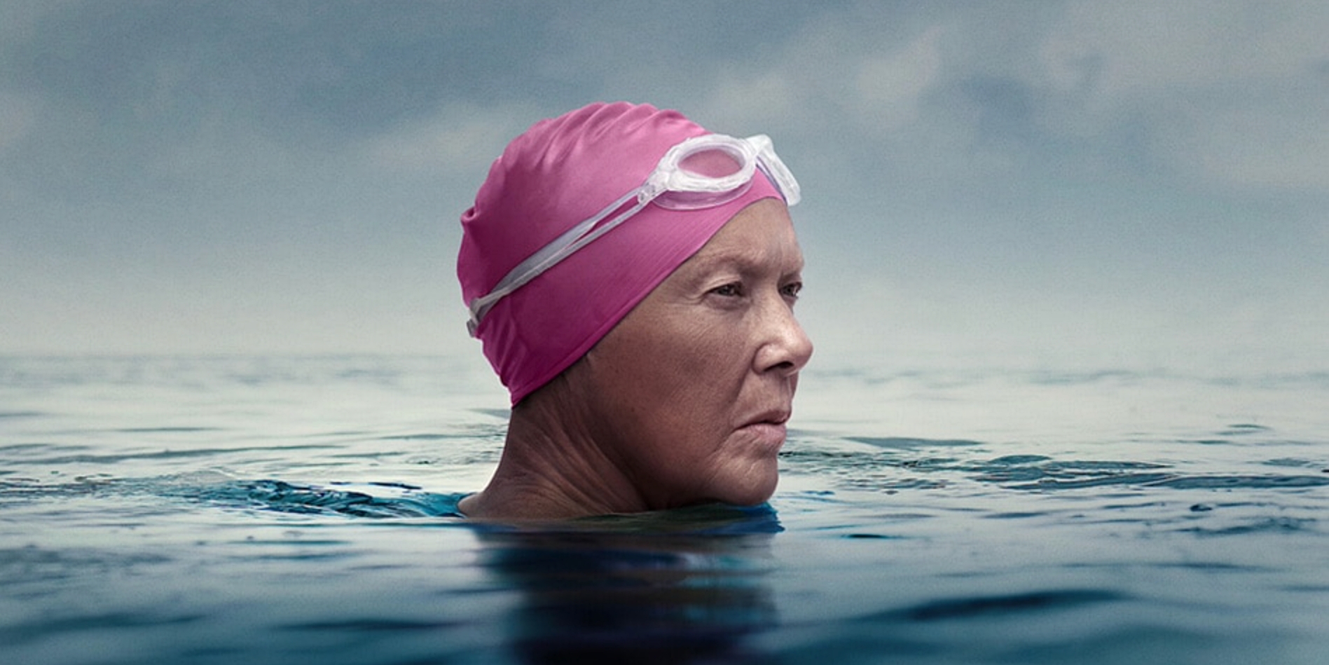 Annette Bening in Nyad. Annette Bening in Nyad.