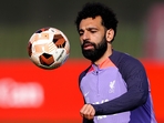 Liverpool's Mohamed Salah attends a training session.(AP) Liverpool's Mohamed Salah attends a training session.(AP)