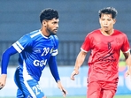 Goa defeated Manipur in their Santosh Trophy semi-final fixture. Goa defeated Manipur in their Santosh Trophy semi-final fixture.