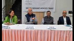 Members of Nehru Sidhant Kender Trust addressing media in Ludhiana on Friday. (Manish/HT Photo) Members of Nehru Sidhant Kender Trust addressing media in Ludhiana on Friday. (Manish/HT Photo)