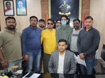 Accused Kashan Khan in STF custody. Accused Kashan Khan in STF custody.